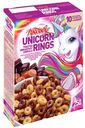 Krosby UNICORN Rings Завтраки сухие экстузионные готовые, обогащенные витаминами и мин. веществами, глаз. "колечки", 250 гр