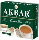 Чай зеленый AKBAR китайский в пакетиках, 100х2 г
