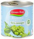 Горошек зеленый Green Ray без сахара, 425 мл