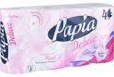 Туалетная бумага Papia Deluxe Dolce Vita с тиснением 4 слоя, 8 рулонов