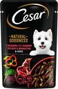 Влажный корм для собак Cesar Говядина паприка шпинат в соусе 80г