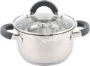 Кастрюля HOMECLUB Comfort, с силиконовыми ручками, нержавеющая сталь, индукция, 1.5 Арт. GS-3
