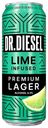 Пивной напиток Doctor Diesel Премиум Лагер Лайм пастеризованный 4,3% 0,43 л