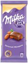 Шоколад Milka молочный с цельным миндалем, 90 г