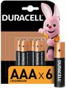 Батарейки Duracell Basic ААА 6 шт