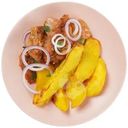 Шашлык из курицы с запеченным картофелем Пятерочка Кафе 250г