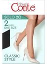 Гольфы женские Conte Solo цвет: nero/черный, 20den 2пары