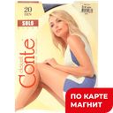 Колготки КОНТЕ Соло, 20Д, черные, р-р 3 ,