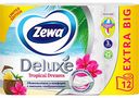 Туалетная бумага Zewa Deluxe белая 3 слоя, 12 рулонов
