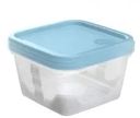 Контейнеры FunCook квадратные для продуктов 0.63л-3шт