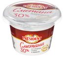Сметана President 30%, 180г