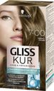 Краска для волос Уход и увлажнение, тёмно-русый оттенок, Gliss Kur, 1 шт.