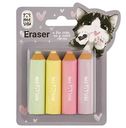 Набор ластиков MeShu Little Pencils 65×15×15мм, 4шт