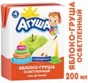 Сок «Агуша» яблоко и груша с 4 мес, 200 мл