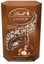 Конфеты Lindor из молочного шоколада с фундуком, Lindt, 200 г