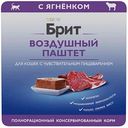 Влажный корм для кошек с чувствительным пищеварением Брит ягненок воздушный паштет,100г