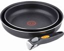 Набор сковород Tefal Ingenio red со съёмной ручкой, 3 предмета