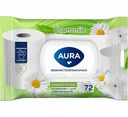 Туалетная бумага влажная Aura Chamomile, 72 шт.