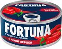 Тунец FORTUNA кусочками с чили перцем, 185 г