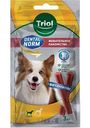 Лакомство для взрослых собак средних пород Triol Dental Norm Жевательные колбаски с витаминами, 75 г