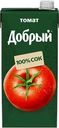 Сок ДОБРЫЙ Томат с солью и мякотью восстановленный гомогенизированный, 2л