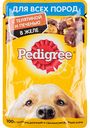 Корм для собак всех пород в желе Pedigree с телятиной и печенью, 85 г