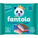 Шоколад молочный «FANTOLA» с начинкой со вкусом «Blue Malina» и печеньем (вкус "Голубая малина") 60г