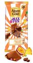 Шоколад Alpen Gold Maxfun c фруктовыми кусочками, взрывной карамелью и шипучими шариками молочный 140г
