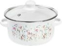 Кастрюля HOMECLUB Enamel, деколь, в ассортименте, 1.9л