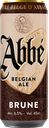 Пивной напиток ABBE Brune, темный 6,5%, 0,45л
