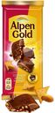 Шоколад Alpen Gold молочный Соленый арахис и крекер 80г