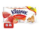 Туалетная бумага «Сочная Клубника» Kleenex, 3 слоя 8 рулонов