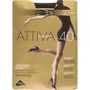 Колготки женские Omsa Attiva цвет: fumo/тёмно-серый, размер 2, 40 den