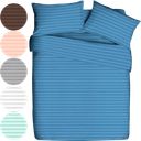 Комплект постельного белья Евро ОТК Stripe, наволочки 70х70см пододеяльник на молнии, полисатин