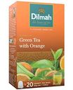 Чай зеленый Dilmah with Orange, 20×1,5 г