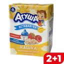Каша АГУША Вставай-ка молочная овсяная малина, 200мл
