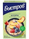 Хлопья ассорти Быстров клубника, черника, персик не требующие варки 6х40г