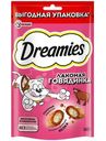 Лакомство Dreamies с добавлением говядины для взрослых кошек, 140г