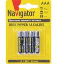 Батарейки алкалиновые Navigator AAA LR03, 4 шт.