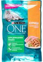 Корм для домашних кошек Purina One курица с морковью, 75 г