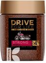 Кофе DRIVE FOR LIFE STRONG растворимый натуральный сублимированный с добавленим молотого 100г