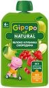 Пюре GIPOPO яблоко/клубника/красная смородина 90г пауч