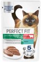 Корм влажный Perfect Fit Паштет с говядиной для стерилизованных кошек 75г
