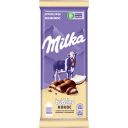 Шоколад молочный пористый Milka Bubbles c кокосовой начинкой, 92г