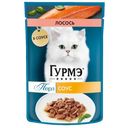Корм для кошек GOURMET Перл филе лосося в соусе, 75г