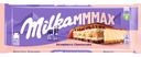 Шоколад молочный «MILKA МММАХ» (МММАКС) Strawberry Cheesecake с начинкой со вкусом чизкейка, клубничной начинкой и печеньем, 300Г