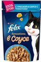 Корм для кошек FELIX®, Сенсейшнс, влажный треска с томатами, 85г