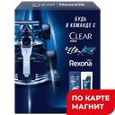 ПН CLEAR+REXONA СПОРТ Гель для душа 180мл+Шампунь 200мл:6