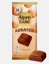 Шоколад Aerated молочный пористый Alpen Gold 75/80г