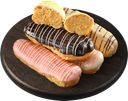Пирожное заварное "Эклер" вкус крем-брюле 0,27кг(д)(СП ГМ)